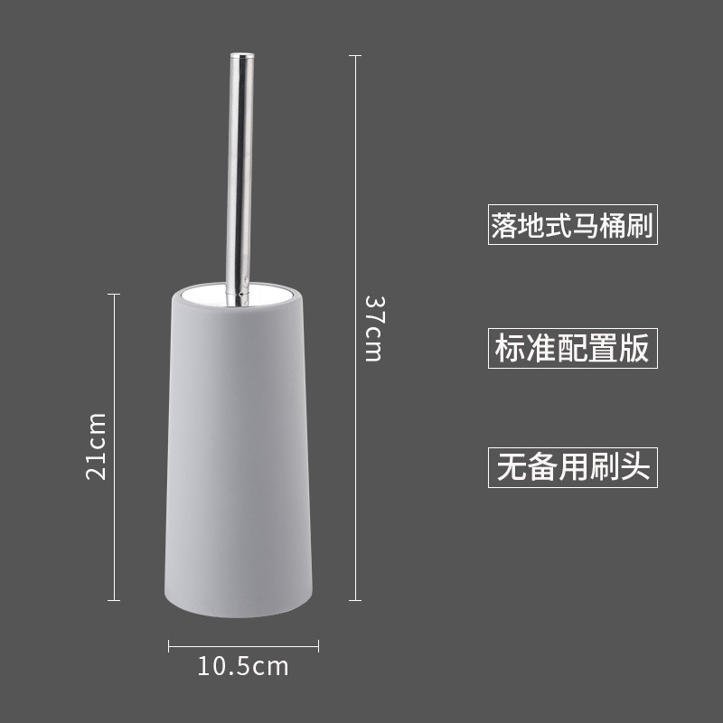 Acero inoxidable transfronterizo de mango largo cepillo de inodoro conector base de marco para limpieza doméstica cepillo de inodoro de inodoro de pelo suave cabeza de cepillo de inodoro