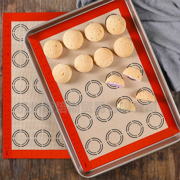 Thickened Silicone Baking Mat, Non-Stick, High Temperature Resistant, Macaron Baking Mat, Oven Baking Tray Mat, Kneading Dough Mat, Cross-Border Amazon