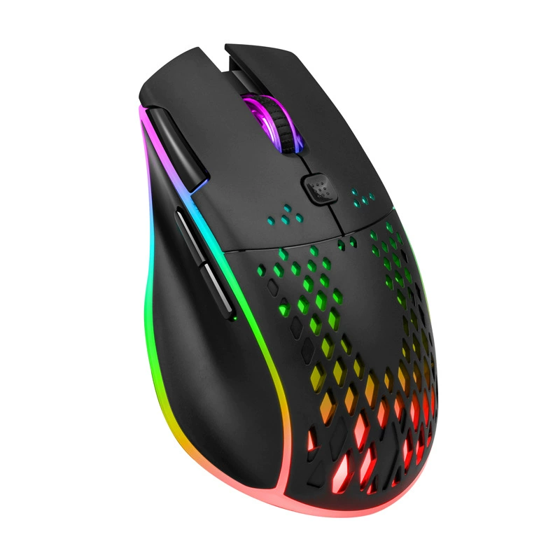Lightweight мышь Emperor Leopard Q15 бездротовая с возможностью зарядки, RGB подсветка, цветная клавиатура для ноутбука/игр