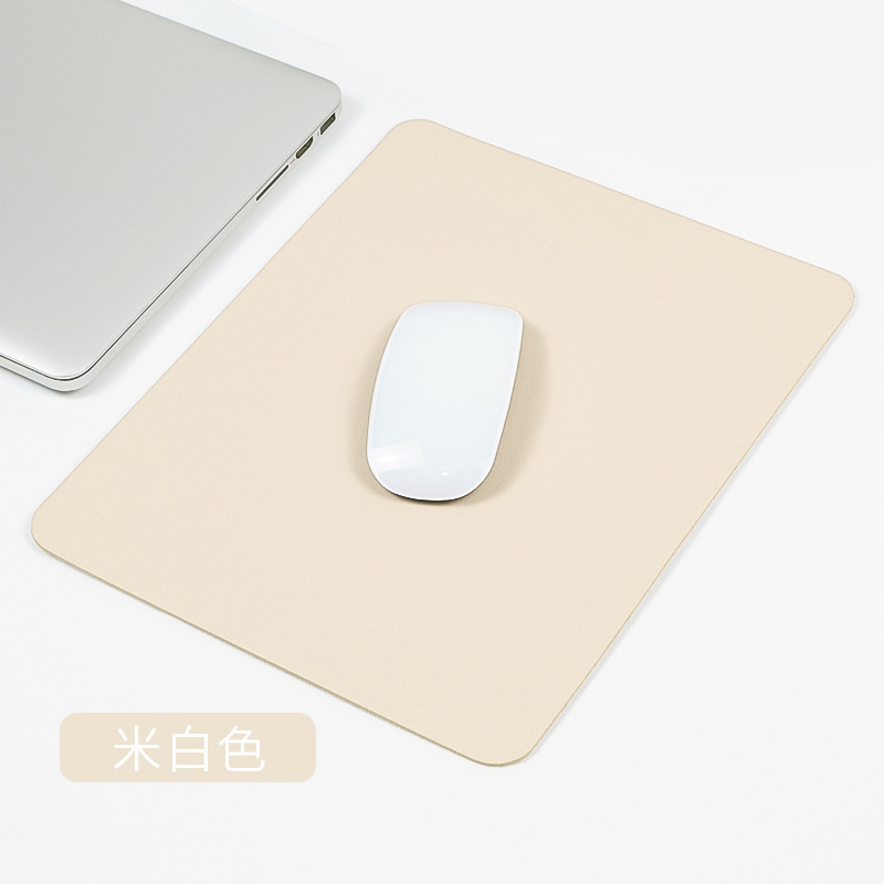 皮革鼠标垫纯色简约防滑鼠标小垫笔记本电脑办公桌垫游戏图案LOGO|undefined