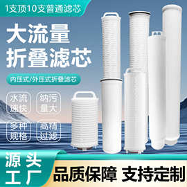 大通量折叠滤芯40寸精密保安过滤器派克工业大流量水处理派克颇尔