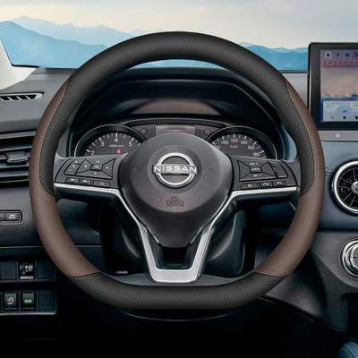 Steering wheel cover Steering Wheel Cover 25 Honor - black-brown-ultra-thin-set-type-default