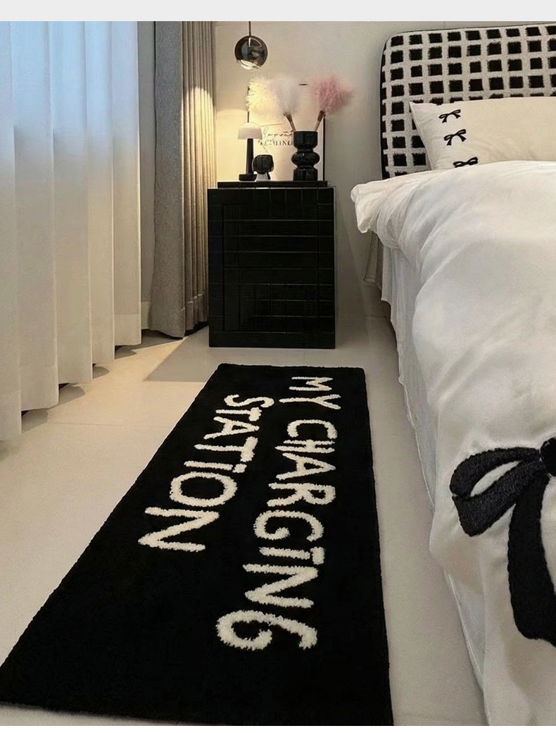 Tapis de chevet absorbant et tapis de bain antidérapant_voghion.com