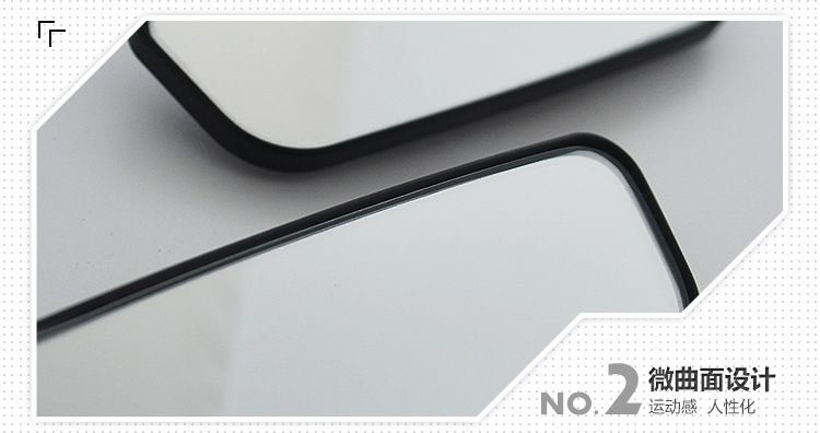 3r car rearview mirror, rectangular curved auxiliary mirror, adjustable angle driving equipment, blind spot mirror