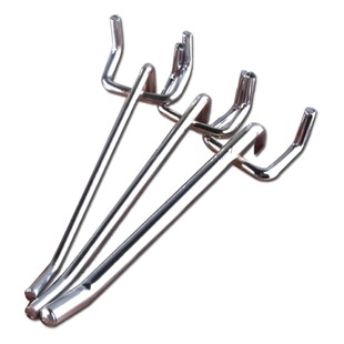Yiwu wholesale tripod hook supermarket shelf hook hole hook double angle hook jewelry shelf hook hole plate straight hook