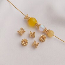 14K���� ��ɫ�U���p�滨���ֹ�����diy������Ʒ�����������