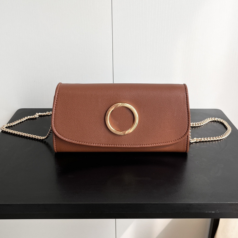 2024 New Cowhide Texture Wallet For Women, Lon Genuine Leather Clutch Ba, Fashionable Versatile Ladies' Chain Small_voghion.com