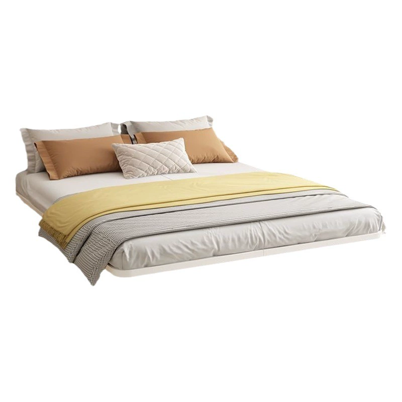 Простая подвесная кровать интернет-знаменитостей 1,5 м 1,8 м Свет в итальянском стиле Роскошный каркас кровати без прикроватной кровати Двуспальная железная кровать Квартира Железная кровать Каркас