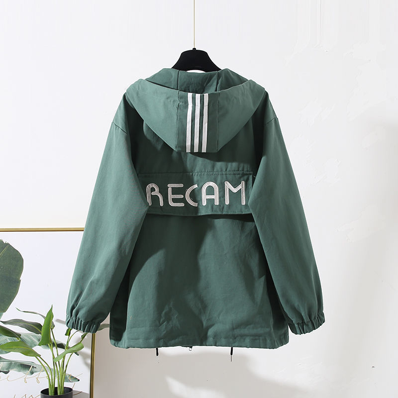 Spring and Autumn New Korean Style Loose Large Size Student Workwear Baseball Uniform Women's Hong Kong Style Casual Jacket Trendy Spring and Autumn New Korean Style Loose Large Size Student Workwear Baseball Uniform Women's Hong Kong Style Casual Jacket Trendy