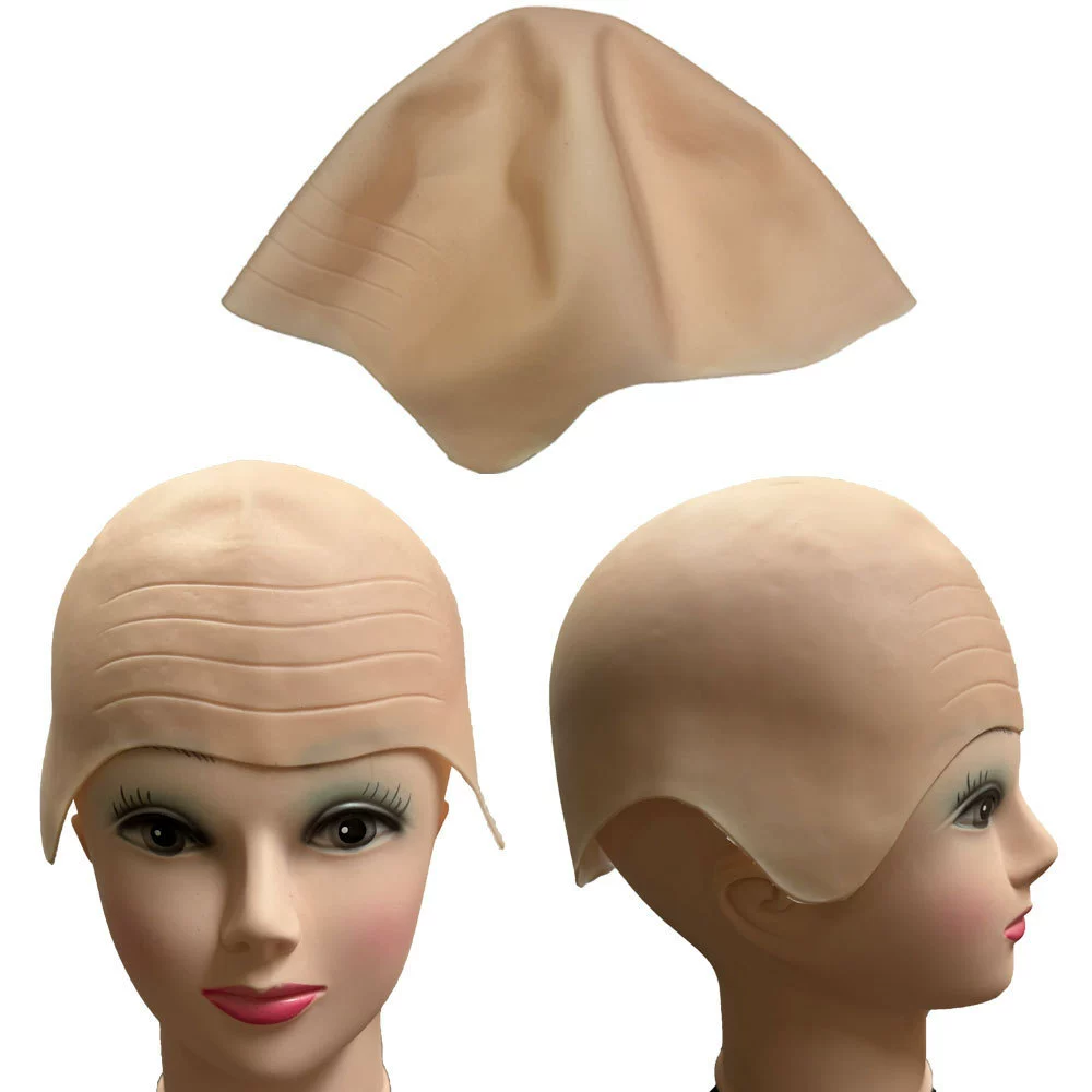 Искусственно реалистичная Bald Cap Hood, эмалированная отделка, one-size, реалистичный вид кожи головы