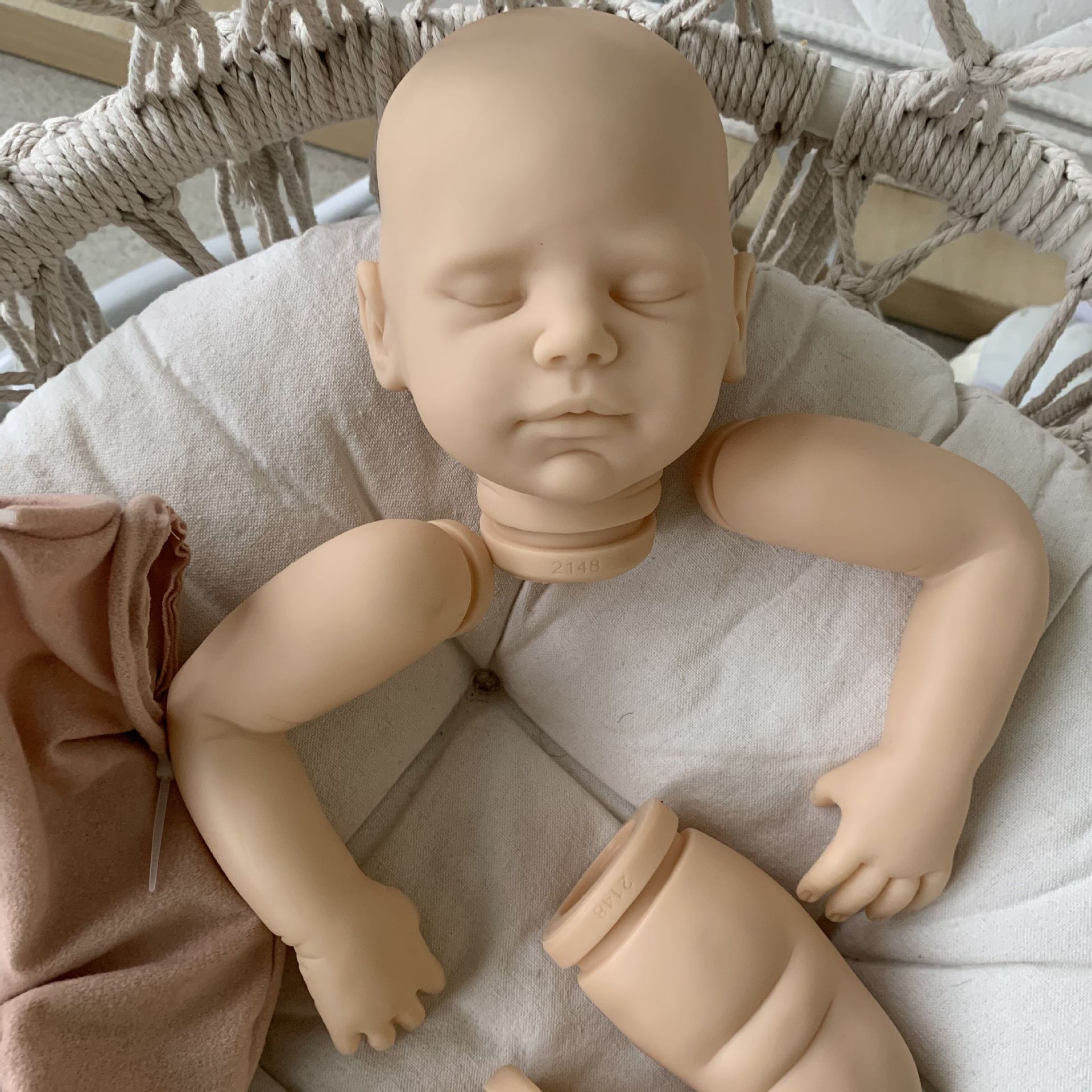 20 pulgadas renacer muñeca kit Viviana renacer muñeca simulación bebé molde DIY Kit