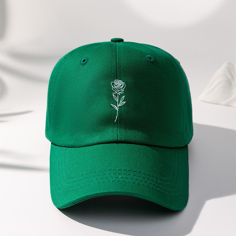 Men's And Women's Casual Simple Rose Washed Baseball Cap