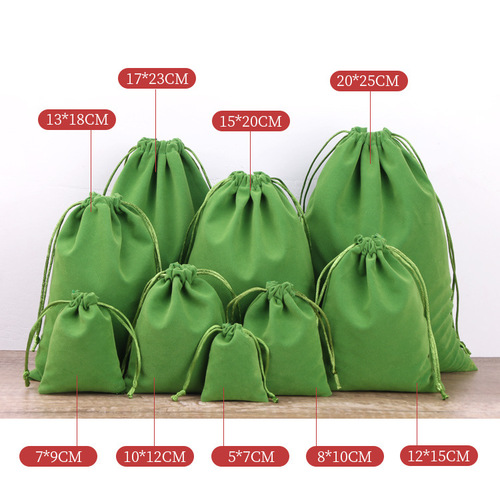 High-end cultural and playful velvet bags, lucky bags, jewelry bags, drawstring pockets, gift jewelry packaging bags, wholesale Buddhist bead bags