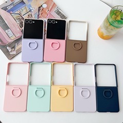 适用三星Z Flip 7手机壳肤感指环ZFlip6折叠保护壳zflip5简约防摔