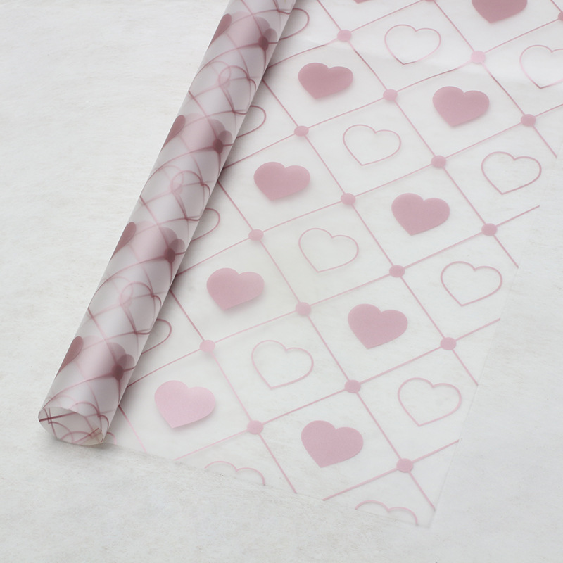 Huaxi amor lanzamiento pequeño papel de niebla fresco rosas envases de flores transparentes floristas materiales de ramo de flores