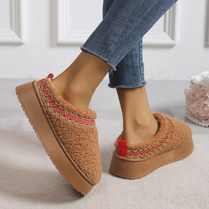 Foreign trade winter velvet thick-soled suede snow boots for women…