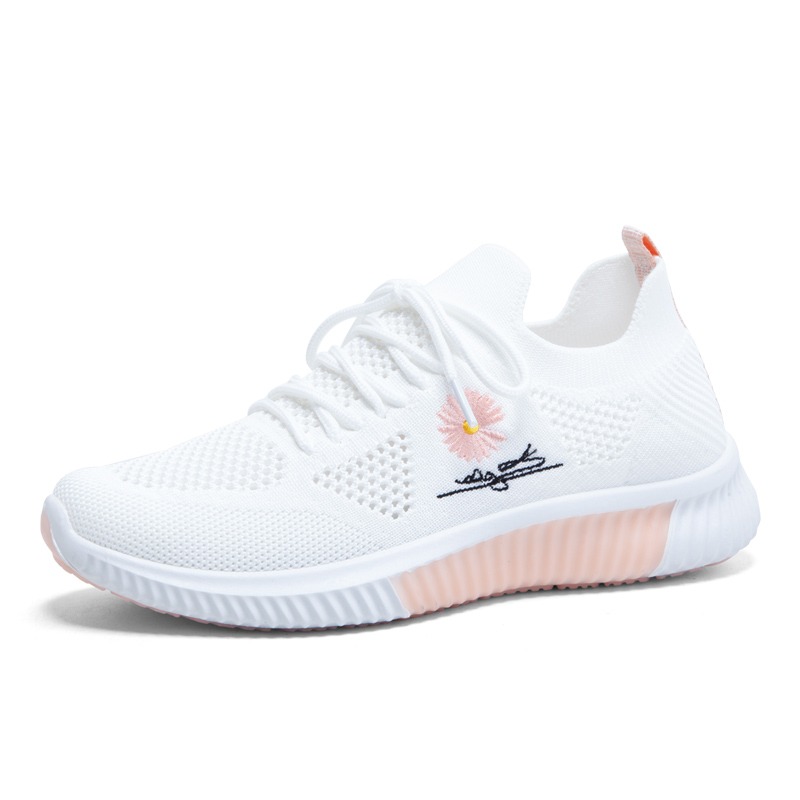 Zapatos deportivos de mujer 2023 nuevos zapatos de red de otoño respirables zapatos casuales blancos casuales zapatos casuales zapatos para correr