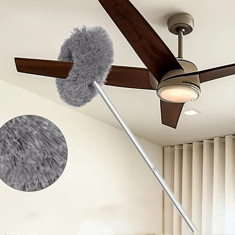 Ceiling ceiling fan dust duster wall cleaning multifunctional cleaning round dust removal household dust removal cleaning tool