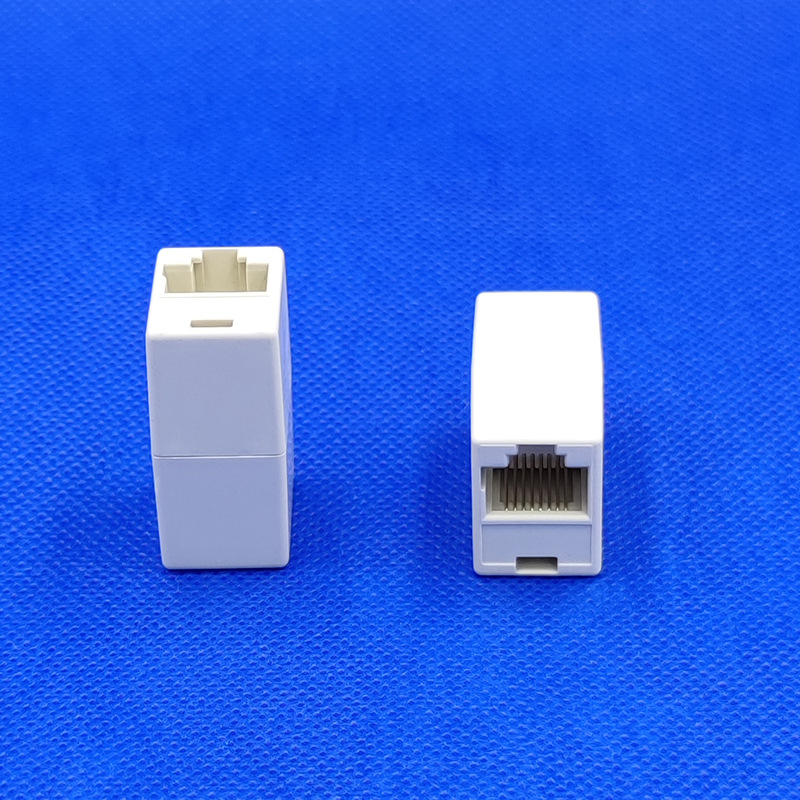 P101 RJ45����ֱͨͷ8P8C���������� ���߶Խ�ͷ ����ֱͨͷ����