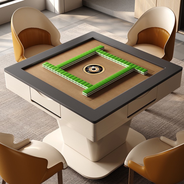 Mesa de centro de elevación multifuncional, placa de roca, mesa de mahjong automática eléctrica, sala de estar integrada, mesa de comedor para el hogar, máquina de mahjong de tres propósitos