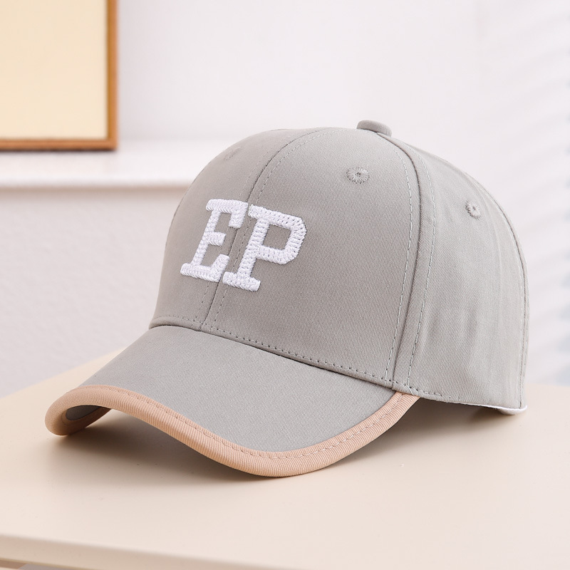 Sombrero de béisbol de primavera y otoño letras coreana para niños sombreros de boca de pato para hombres y mujeres sombreros de sombreros para bebés