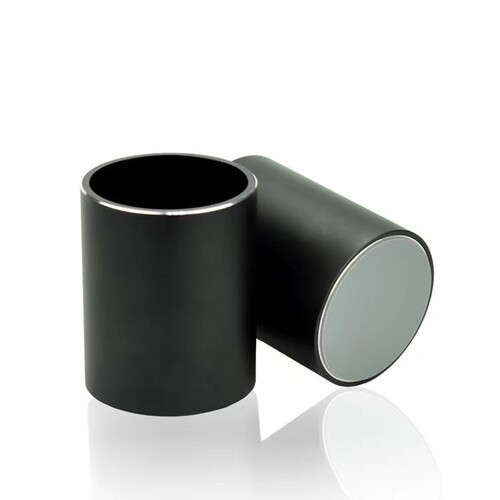 Aluminum alloy round pen holder desktop storage business office metal cosmetics creative pen holder