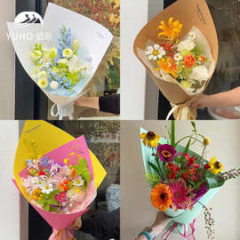屿后 硬挺造型纸鲜花花束加厚157g包花纸花店diy手工礼品包装材料