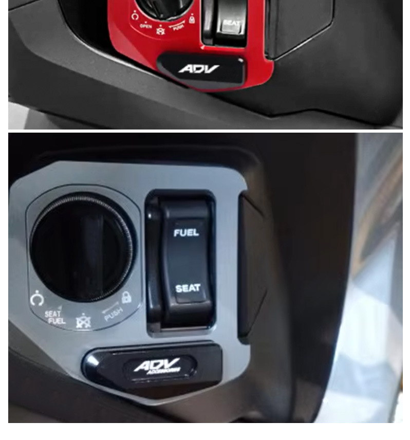Suitable for Honda Adv150/160 Modified Electric Door Lock Key Switch Lock Aluminum Alloy Decorative Accessories Motorcycle