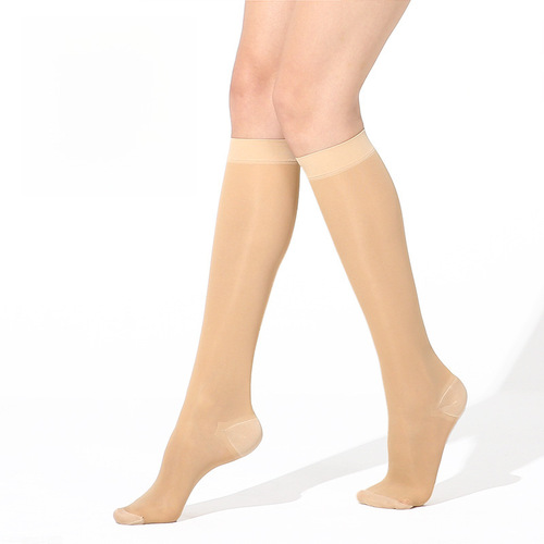 Cross-border summer thin first-level compression socks medical mid-calf socks elastic compression socks short knee-high slimming socks