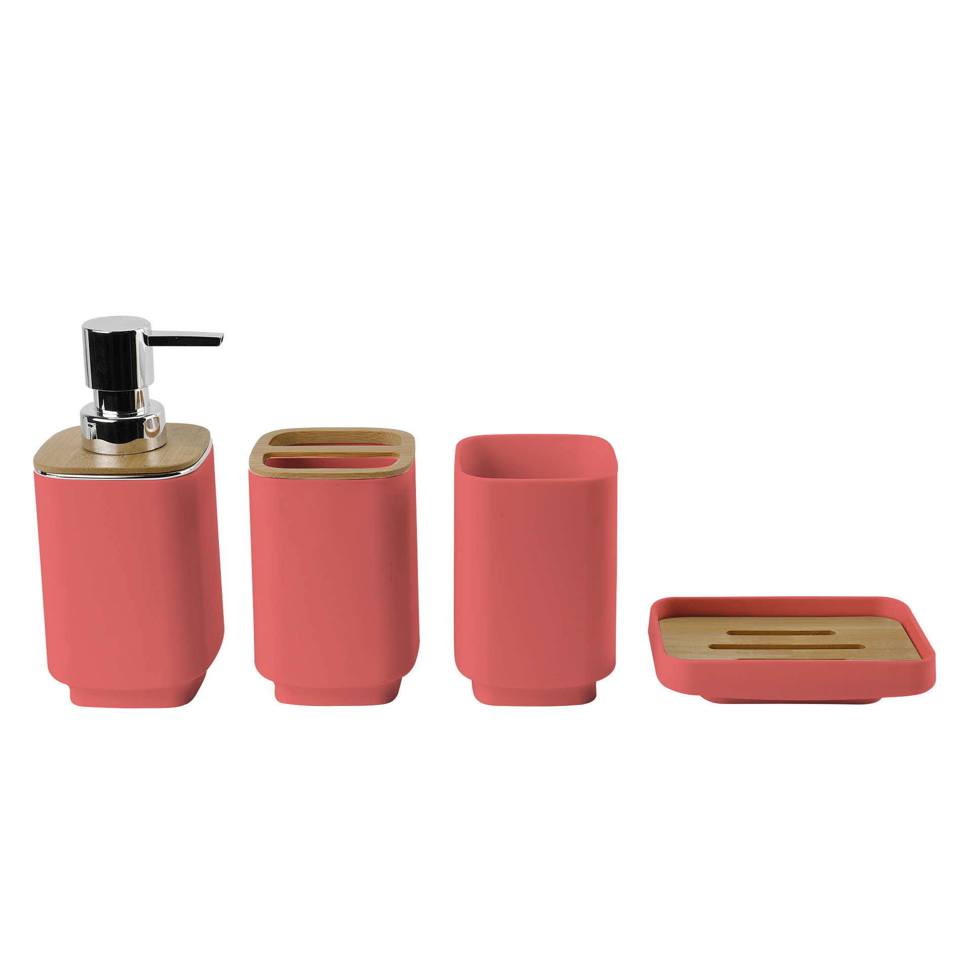 7002-6 Cubierta de bambú Coral Naranja