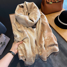 卡其森系秋冬新款保暖围巾女两用空调披肩围巾时尚仿羊绒学生围脖