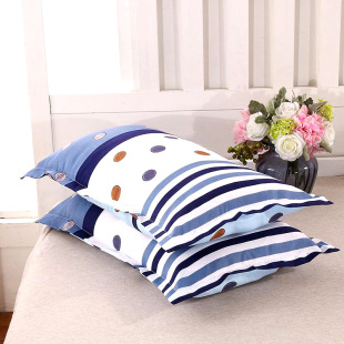 Sanding printing pastoral style imitation cotton pillowcase wholesale bedding envelope pillowcase a pair of pillowcase factory