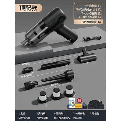 use, high power, Tozsoranlar - black-pure-copper-top-tier-model-air-duster3-filter-cartridges4-in-1-blower-vacuum-inflator-and-deflatorquick-chargecleaning-kit