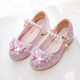 Girls High Heels Spring New Little Princess Pink Crystal Shoes Children's Show Shoes Fashion rhinestone shoes