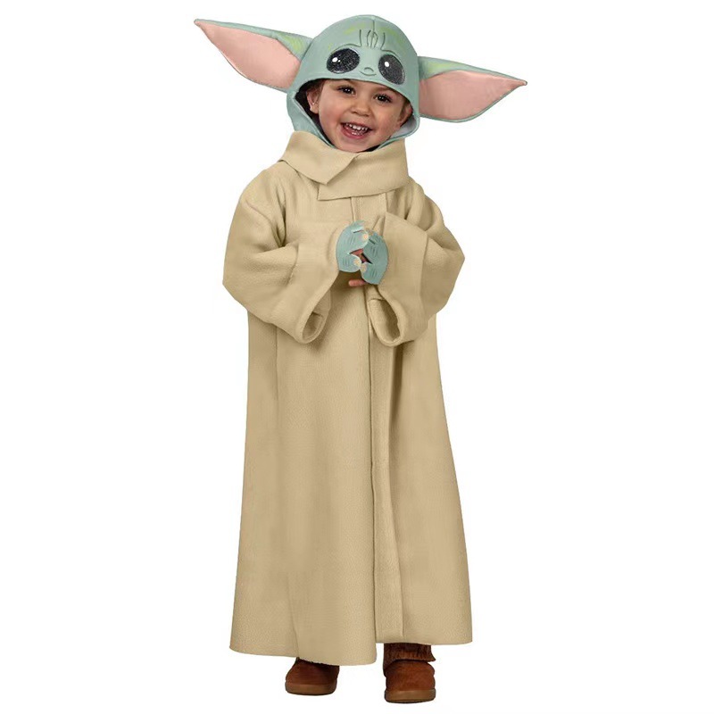 Star Wars Yoda Baby Halloween Mandalorian Costume for Children Stage Performance