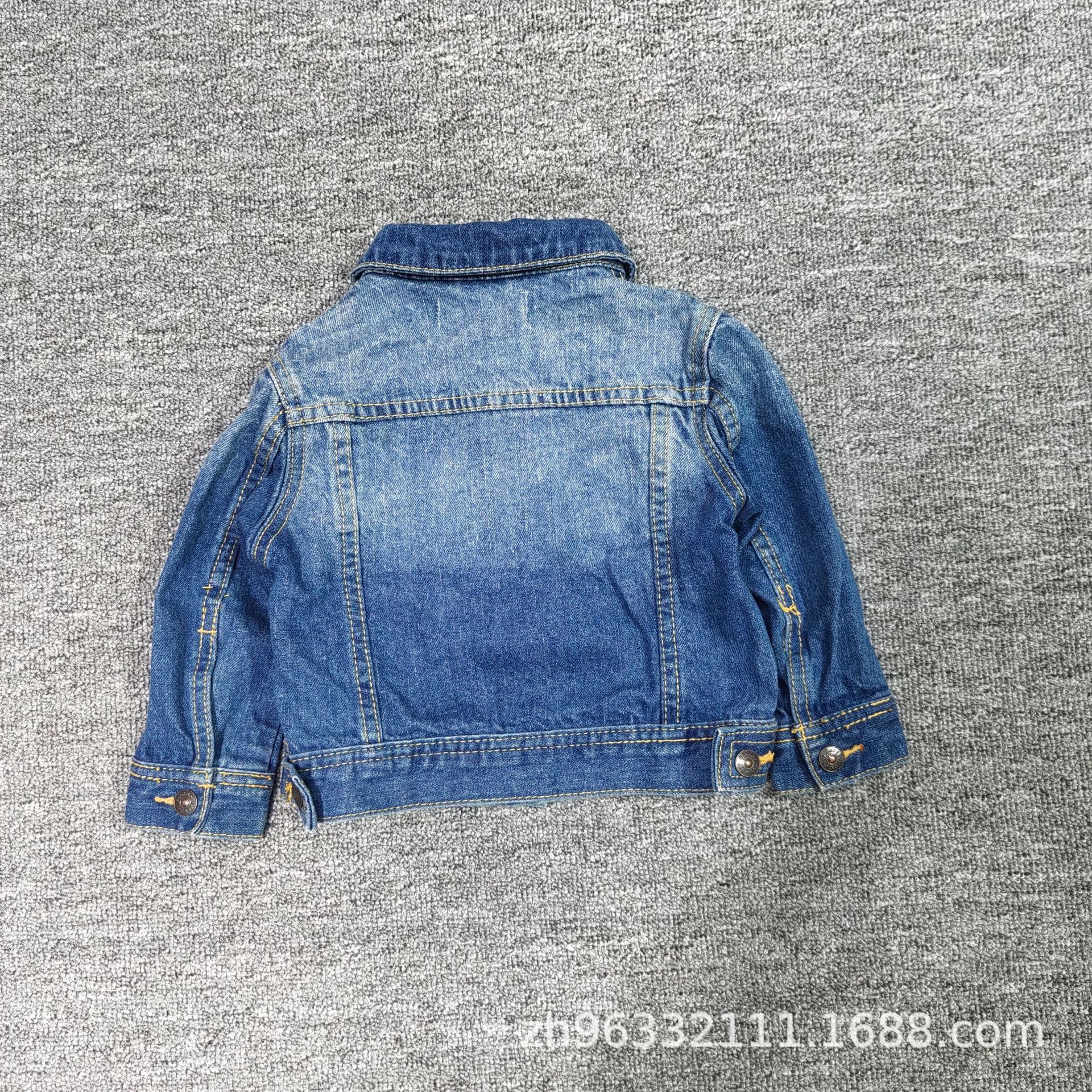 Children's denim elastic jacket, children's clothing