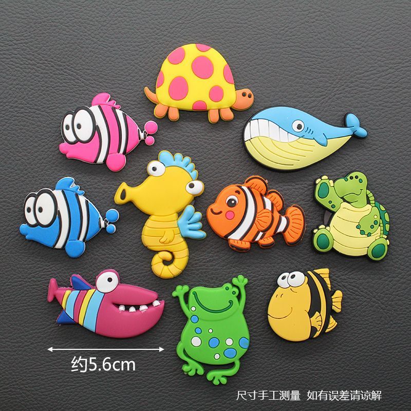 Pegatinas magnéticas pegatinas de refrigerador pegatinas creativas dibujos animados lindos un conjunto de automóviles pegatinas de educación temprana para niños antichoque