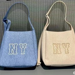 韓国 yn バケットバッグ新しい pu 防水デニムバッグ男性と女性のための多用途シングルショルダークロスボディ大容量通勤バッグ