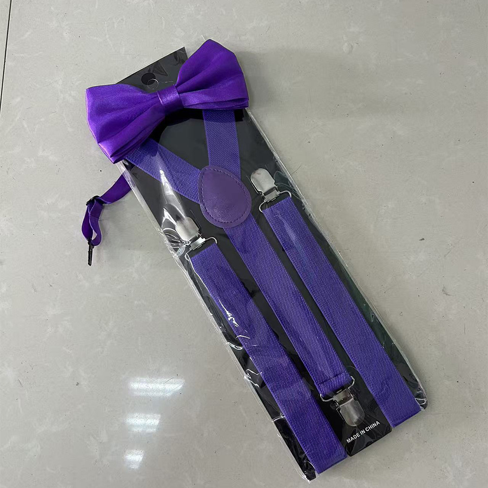 Tirantes unisex para adultos con accesorios de corbatín, tirantes elásticos para pantalones, conjunto de corbatín al por mayor