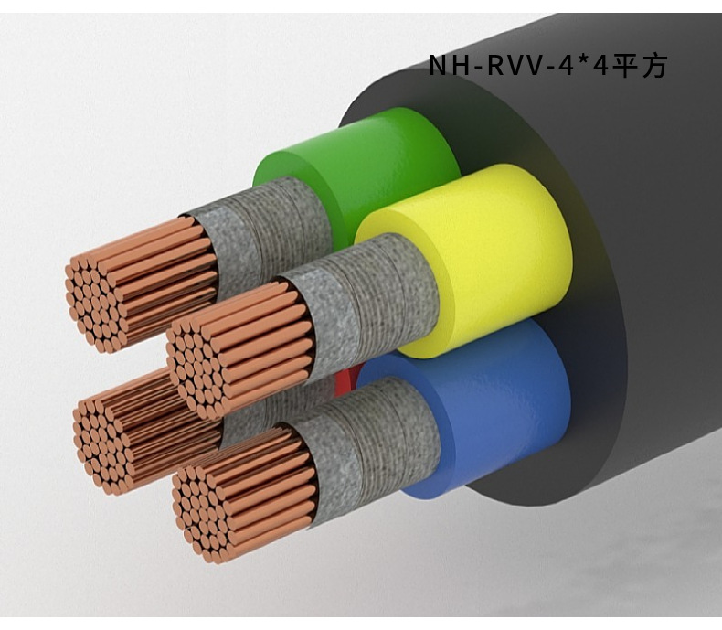 来图定制rvv电缆线国标批发rvv护套线耐火跨境rvv电源线两芯3*2.5详情7