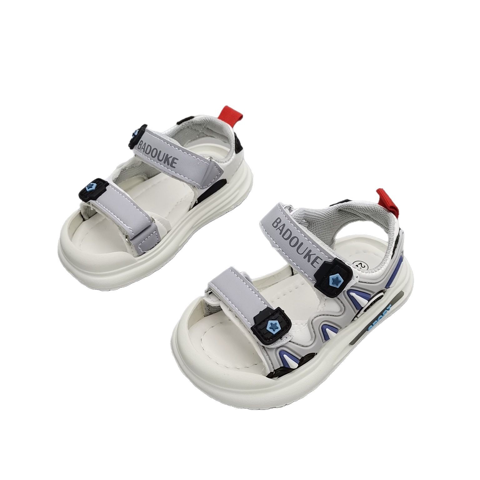Nuevas sandalias populares de verano 2026 para niños, zapatos casuales, zapatos deportivos con hebilla ajustable, zapatos de playa.
