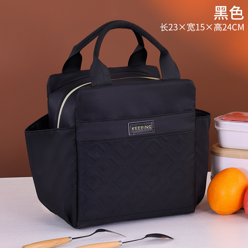 新品マルチポケット大容量食事付き保温手提げ袋サラリーマンランチ弁当袋ピクニック弁当箱袋|undefined