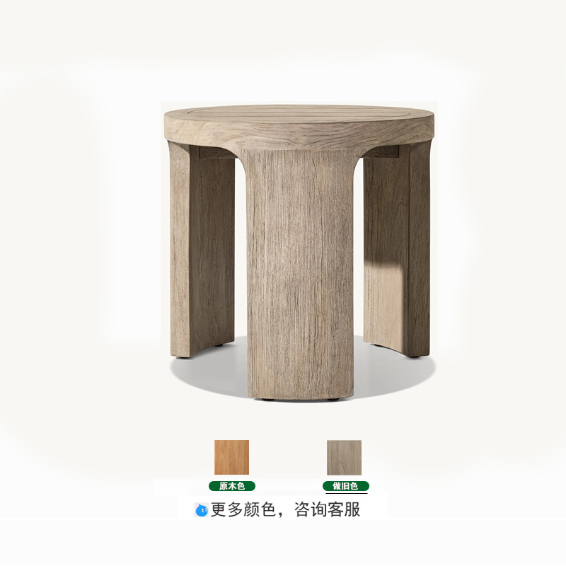 Mesa de café redonda (teca)