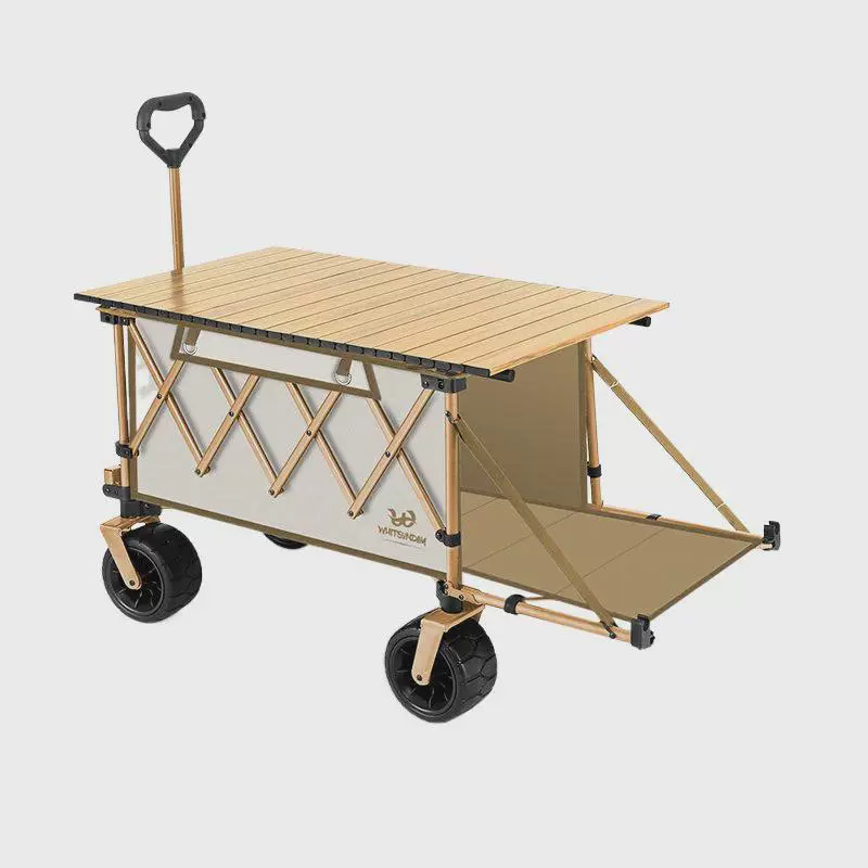 WJS Jiaoyu складная тележка для кемпинга, детский прицеп для путешествий, пикника, рыбалки, с тентом для защиты от солнца
