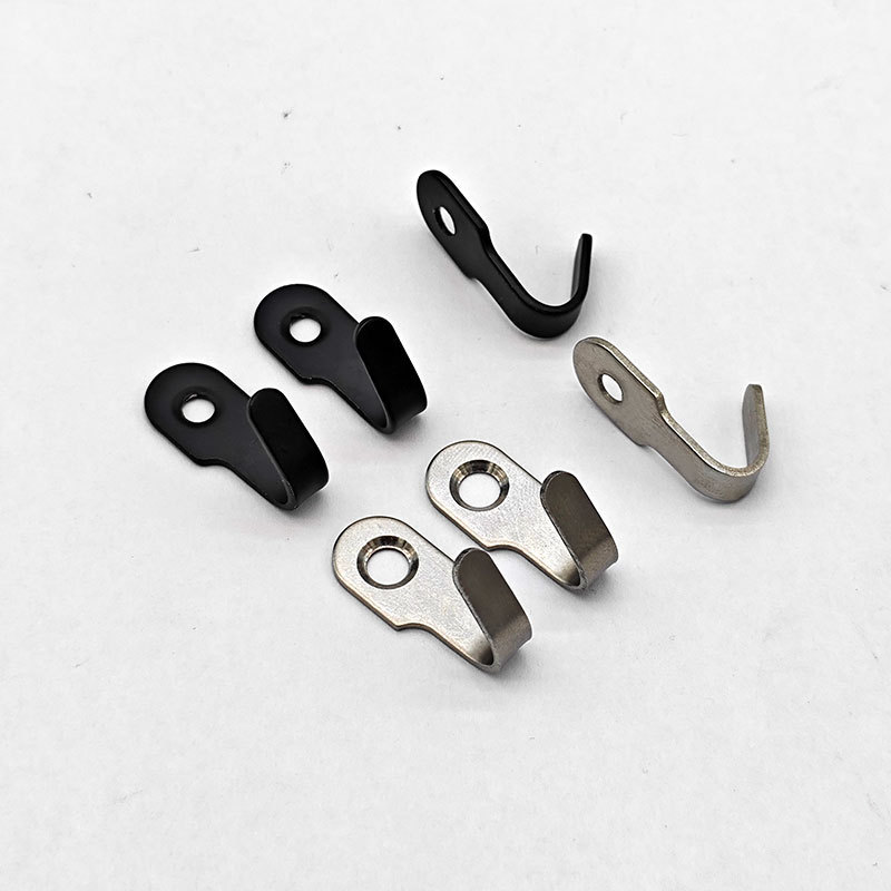 Mini Stainless Steel Hook Solid Clothes Hook Black Invisible Hook Door Rear Key Hook Bag Hook Small Hook