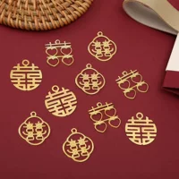 Двойная буква кулон diy креативная подарочная коробка конфеты сумка с ручной подарочный материал аксессуары оптом