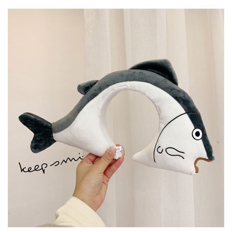 회색 젓갈 머리띠