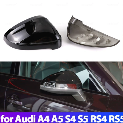 Hot-Selling Foreign Trade In-Stock Replacement Mirror Housing in Glossy Black for Audi A4 S4 Rs4 A5 S5 Rs5 B9