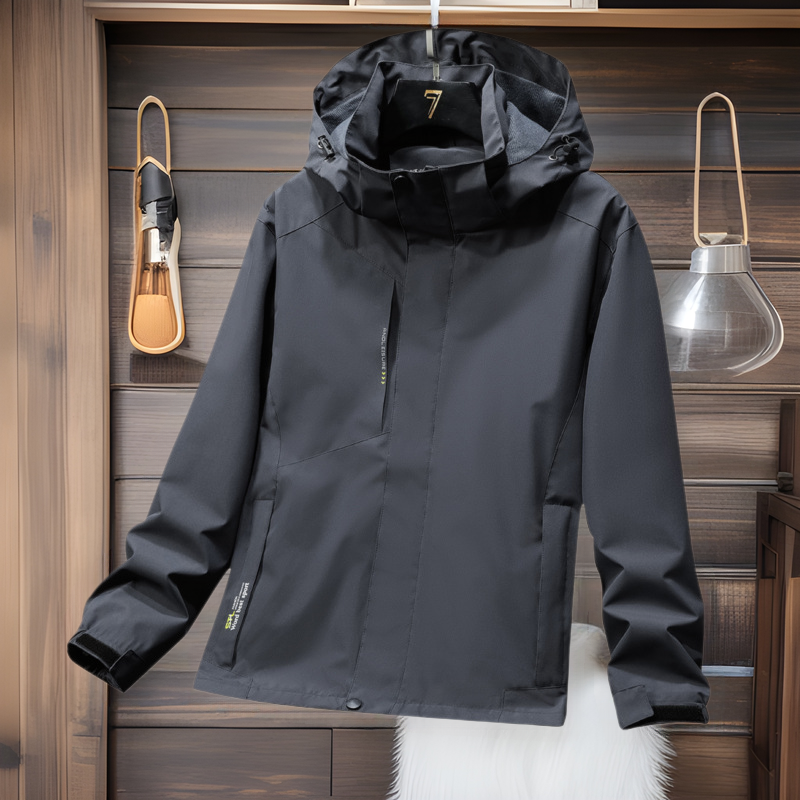 Live Broadcast with Goods Spring and Autumn New Outdoor Single Layer Couple's Stormtrooper Windproof and Rainproof Detachable Hooded Jacket