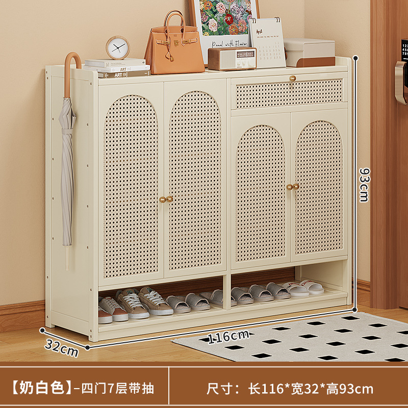 밀크 화이트 4도어 7단 서랍형